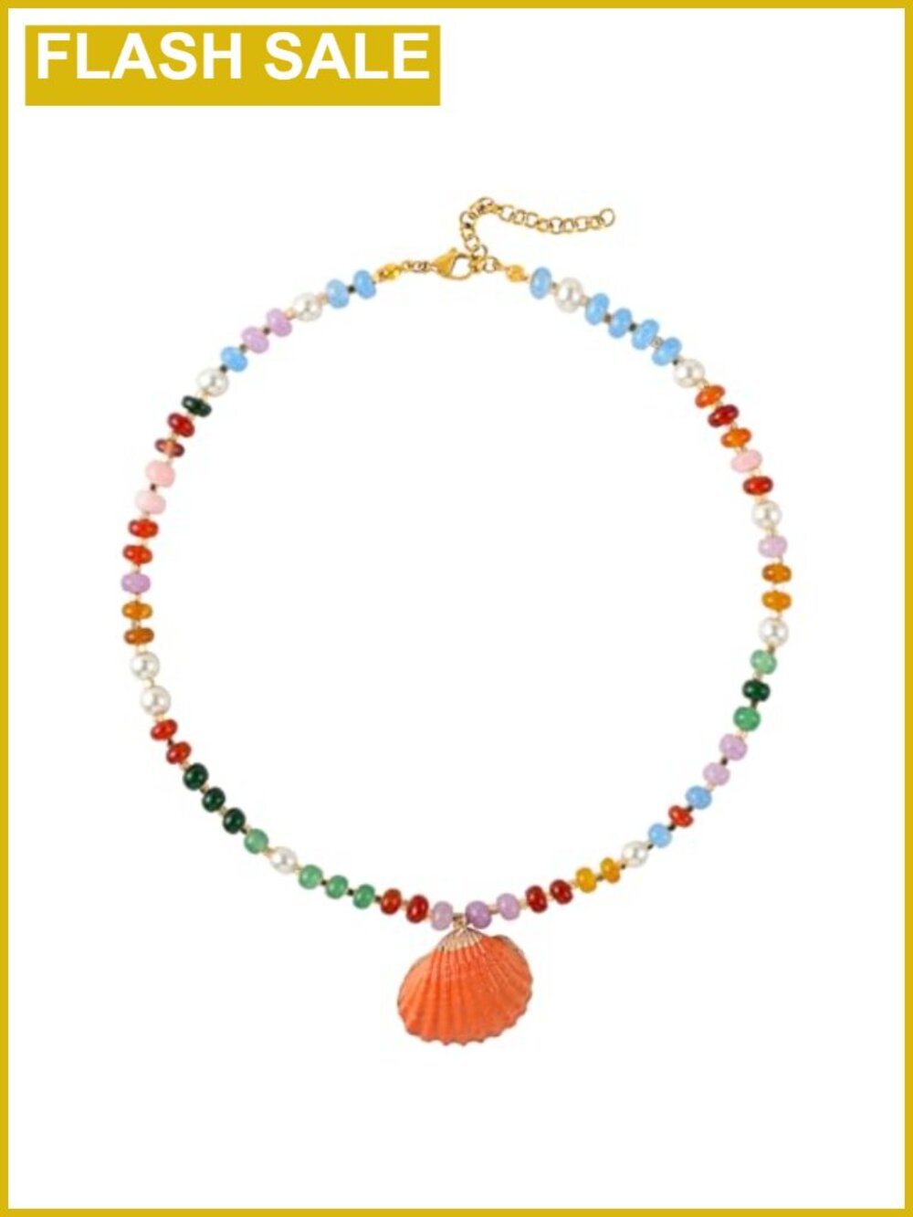 Natural Gemstone Beaded Choker Gold Stainless Steel Necklace